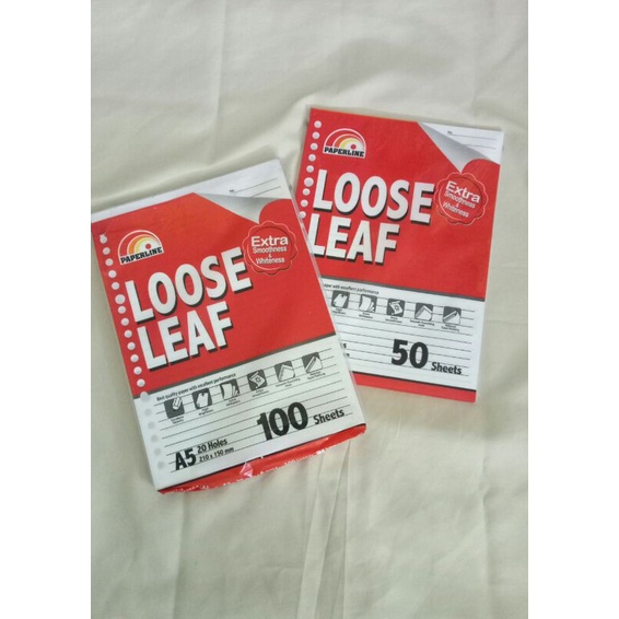 

LOOSE LEAF A5 / ISI BINDER 50 LEMBAR