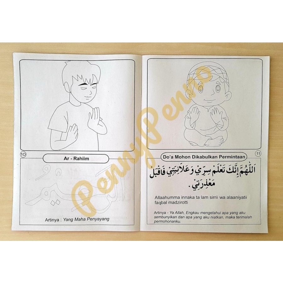 Buku Mewarnai Latihan Berdoa & Mengenal Huruf Hijaiyah ( Uk 28,5 Cm X 21 Cm)-2