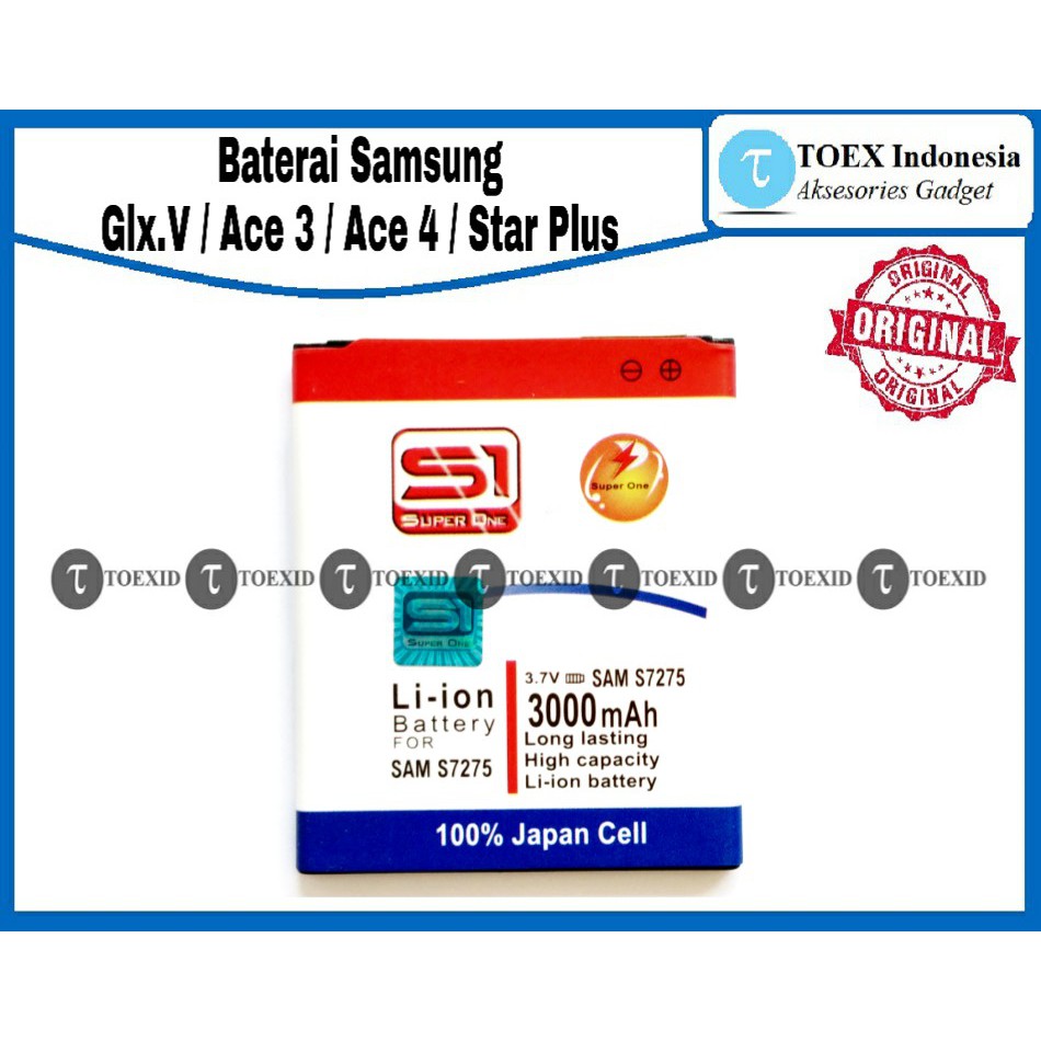 Baterai Samsung Galaxy V / Ace 3 / Ace 4 / Star Plus - Batre Batrai Double Power IC - Super One Ori