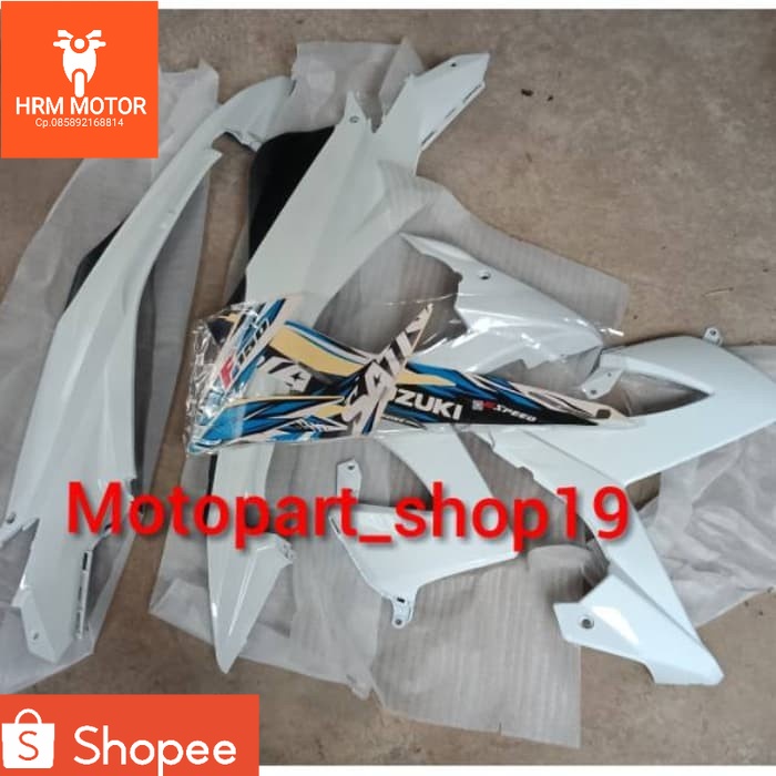 Body+sayap suzuki satria fu facelift,2013-2015,putih