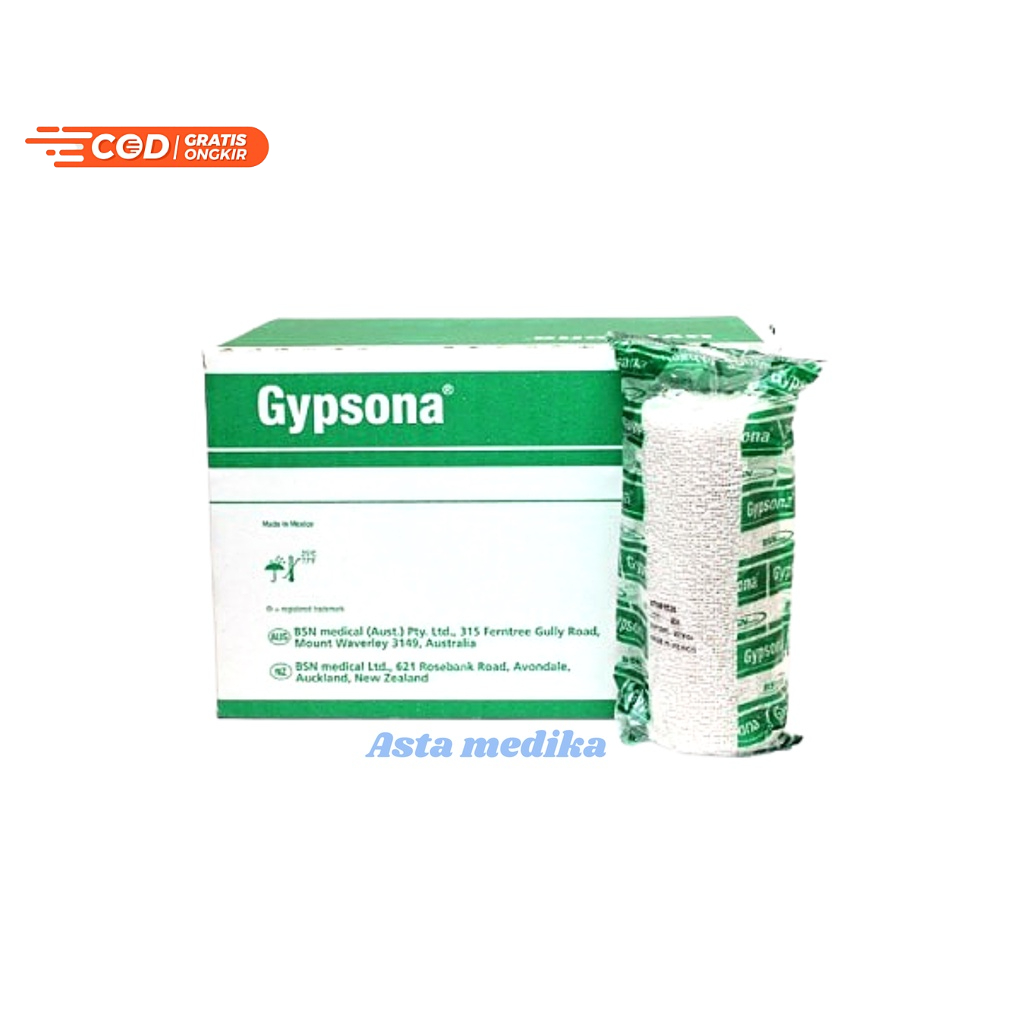 Gypsona 3 inch 4 inch 6 inch BSN Pembalut Patah Tulang Plester Gypsona BSN