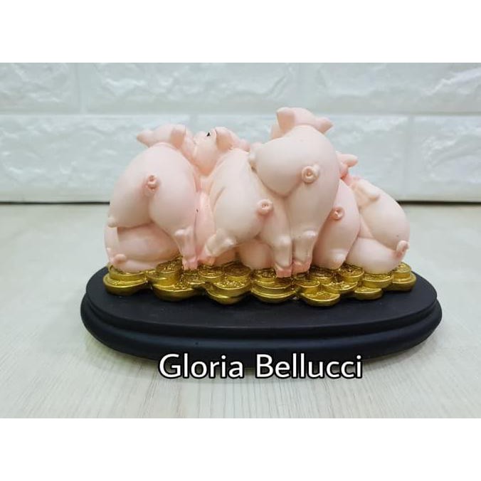 

14.84Ftgrdujh- Patung Pajangan Babi Coin -Toko-Boneka.