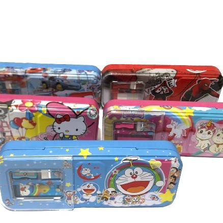 

ど 1 PC CC-7100 PENSIL CASE KALENG + ISI ラ