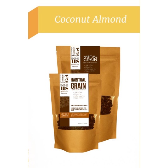 

Granola Dark Coconut Almond 500gr