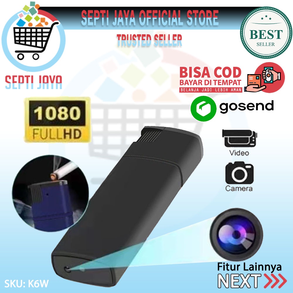 Spy Cam Kamera Korek Api Elektrik K6 WIFI Full Hd 1080p 4k Hidden Camera Pengintai Mini Tersembunyi Model Korek Api Unik Lighter V18 K6 Wifi Camera Kecil Pengintai Original Murah Berkualitas Spycam Lighter WIFI Kamera Pengintai Korek Api Cas Bara Ori-6