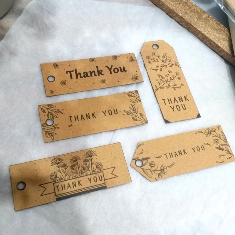 

HANG TAG THANK YOU 15 PCS, KARTU UCAPAN , GIFT CARD OLSHOP