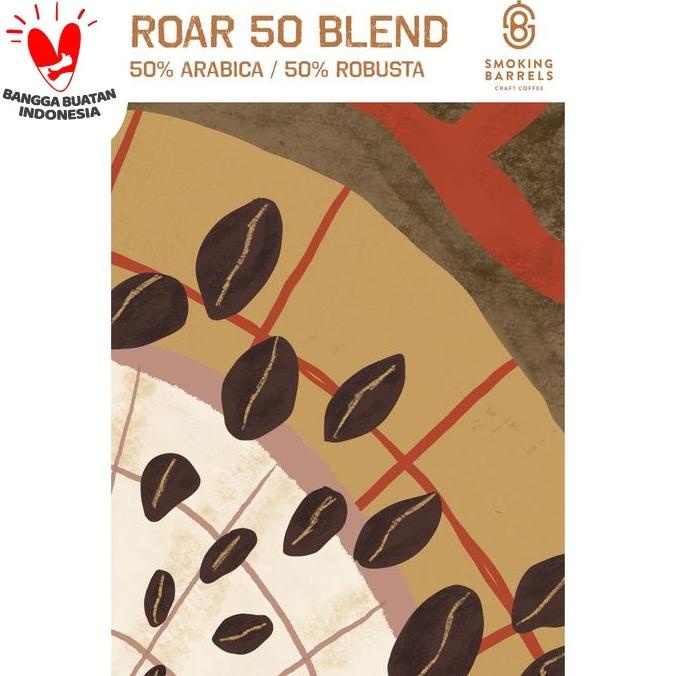 

[ COD ] ROAR 50 BLEND 1KG -Dark Roast Biji Kopi Bahan Es Kopi Susu EKSLUSIF Kode 823