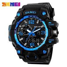 TERMURAH Jam Tangan Pria/SKMEI ORIGINAL/SKMEI AD 1155 BLUE/SKMEI