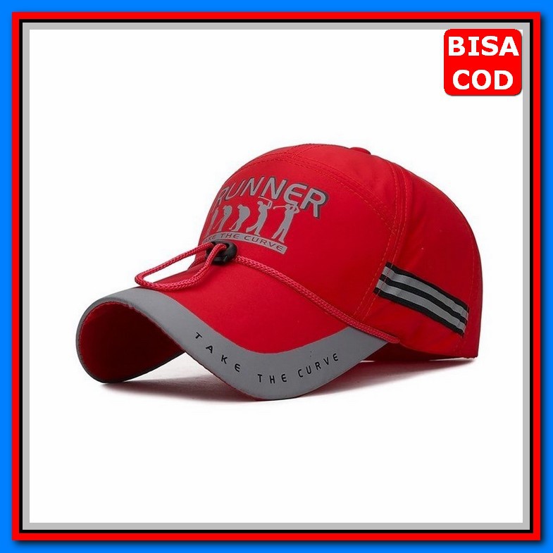 Topi Cowok Cewek Import Ni Ke Baseball Snapback Hitam Baret Camel AX803 Baseball Cap : Runner - Topi