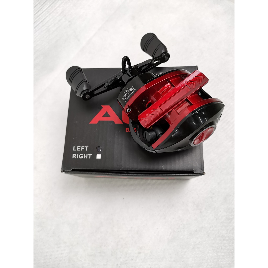Reel Lizard Audi BC baitcasting basic ratio 7.2:1 gulungan pancing