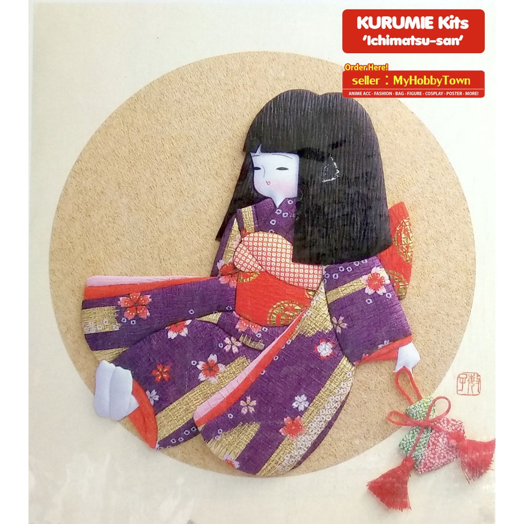 Kurumie Kit : Ichimatsu-san DIY Craft Kertas Washi