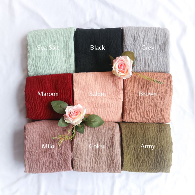 PASHMINA CRINCKLE/ PASHMINA CRINKLE PREMIUM/ PASHMINA CRINKLE SHAWL / PASHMINA CRINKLE PANJANG