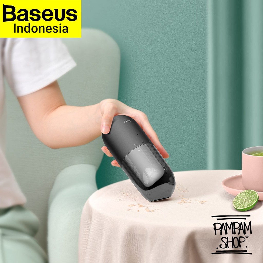 BASEUS ORIGINAL Vacuum Cleaner Mini C1 Capsule Wireless Penyedot Debu Multifungsi Mobil Car Vacum