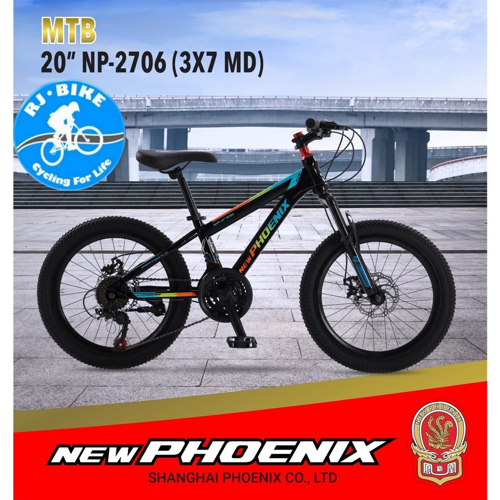 SEPEDA GUNUNG ANAK 20 INCH NEW PHOENIX NP 2706 3X7SPEED MD