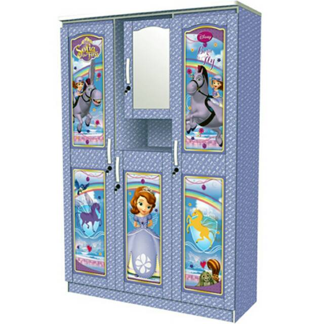 Lemari Pakaian 3 Pintu Kaca Masuk Apanel Sofia WDM-1935 SOF