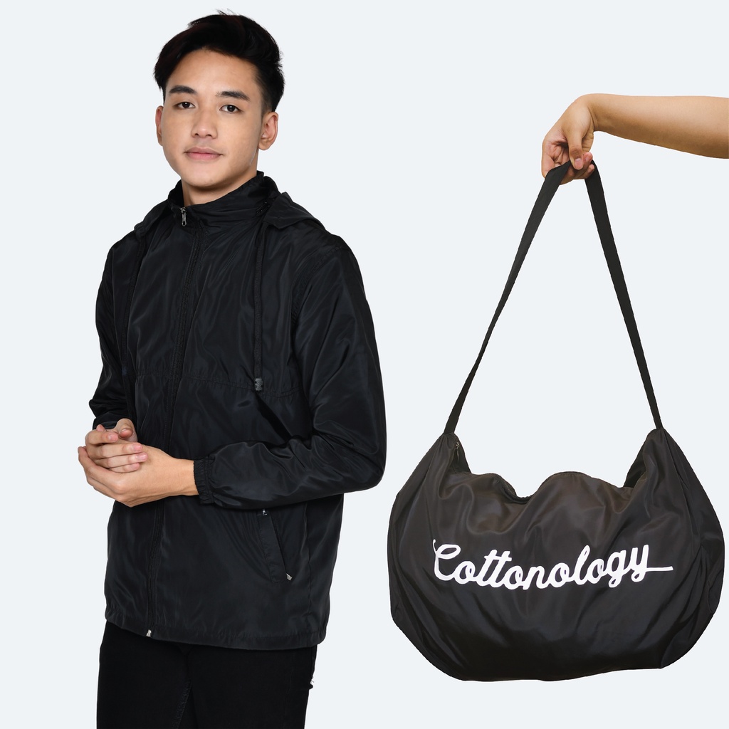 Cottonology Jaket Tas Multifungsi Hitam