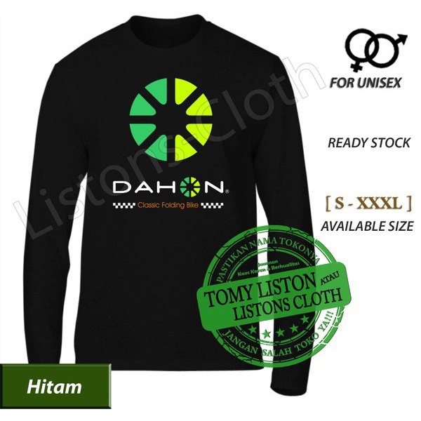 DI JUAL KAOS SEPEDA LIPAT DAHON CLASSIC CUSTOM BIKE LENGAN PANJANG