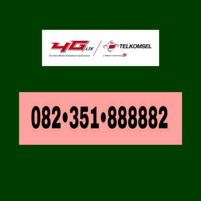 Nomor Cantik Kartus As panca 4G 88888