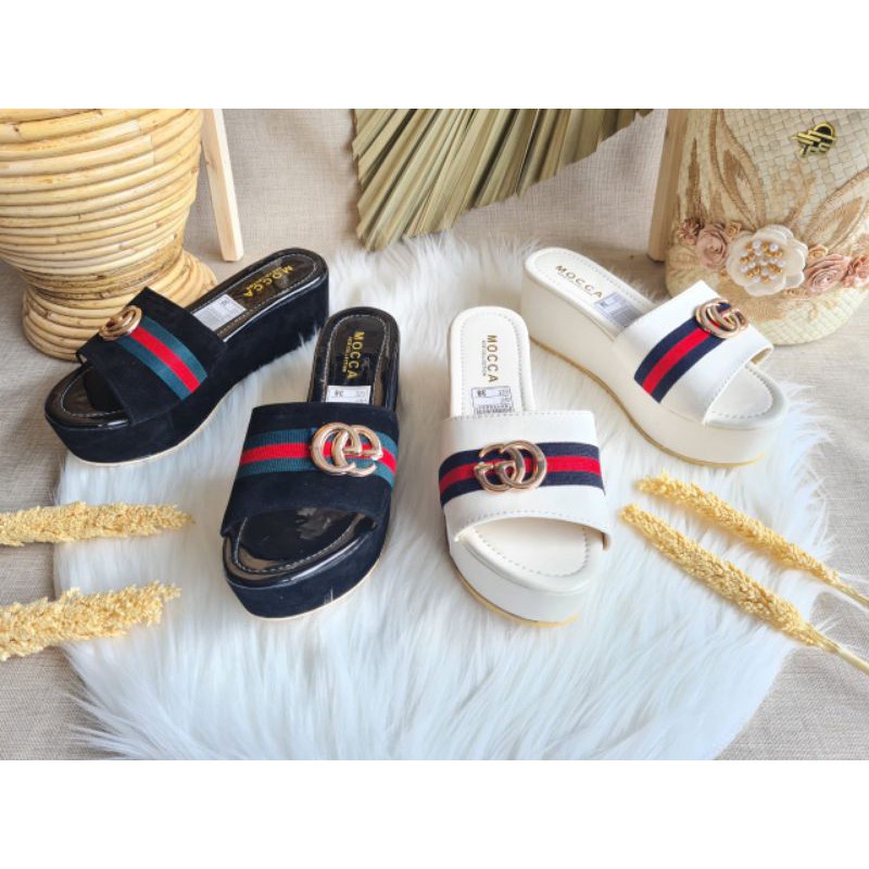 Sandal Wedges Wanita Emory Azharya 77Emo5198 Emorystyle Ori Original Brand Branded Terbaru Sandal We