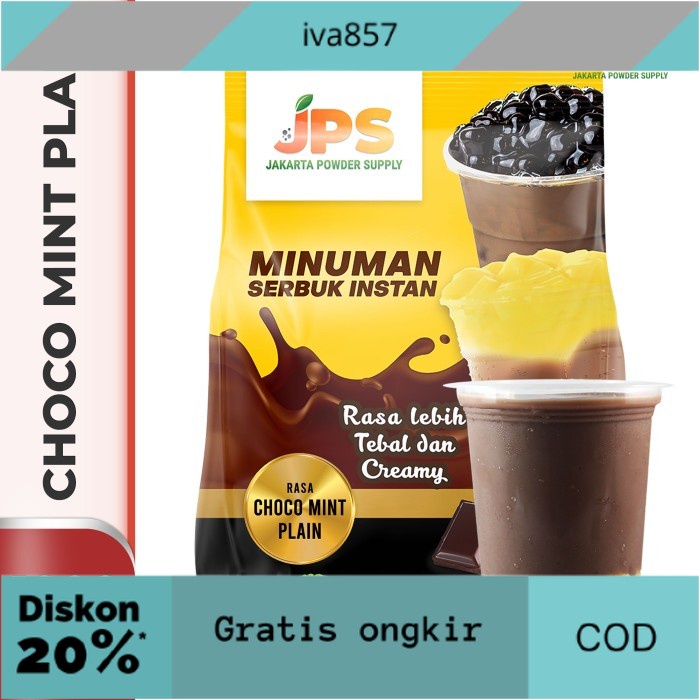 

PROMO Bubuk Minuman Choco Mint Plain Powder JPS Tanpa Gula GRATIS ONGKIR