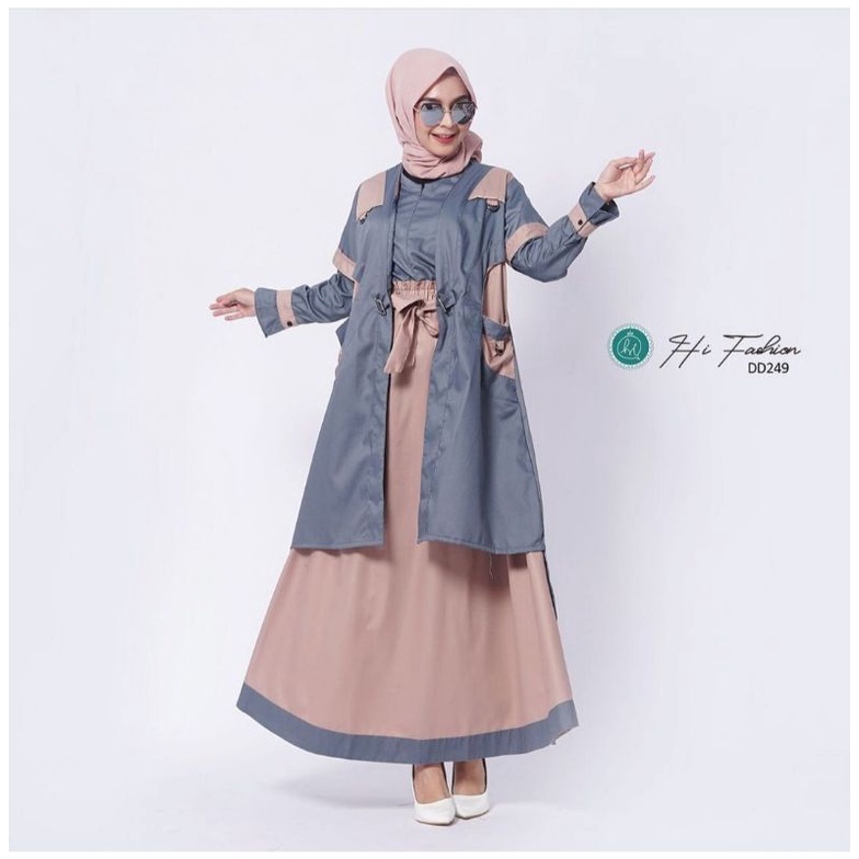 Baju Gamis Wanita Terlaris 2021 hi Fashiin Kode DD 249
