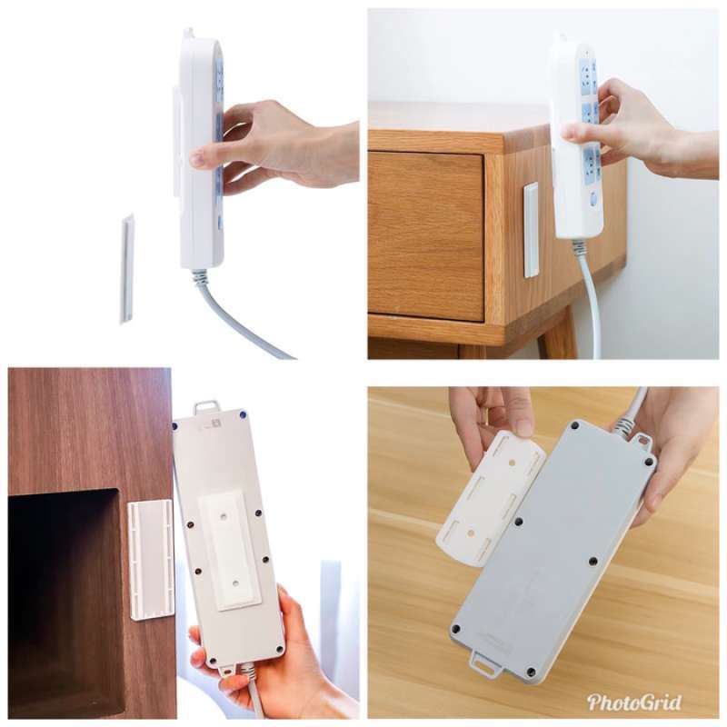 [DEASHOP] GANTUNGAN STOP KONTAK / HOLDER REMOTE / ALAT KAIT TEMPELAN COLOKAN STEKER LISTRIK