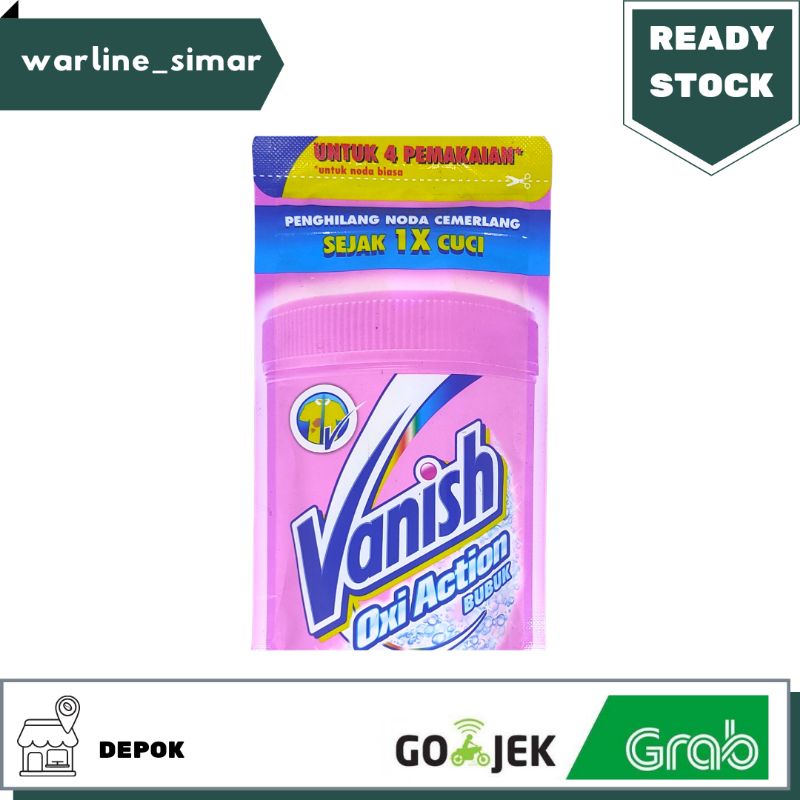 Vanish Bubuk 120gr Penghilang Noda Membandel Vanish Powder Oxy Action Bubuk Vanis Detergen Deterjen 
