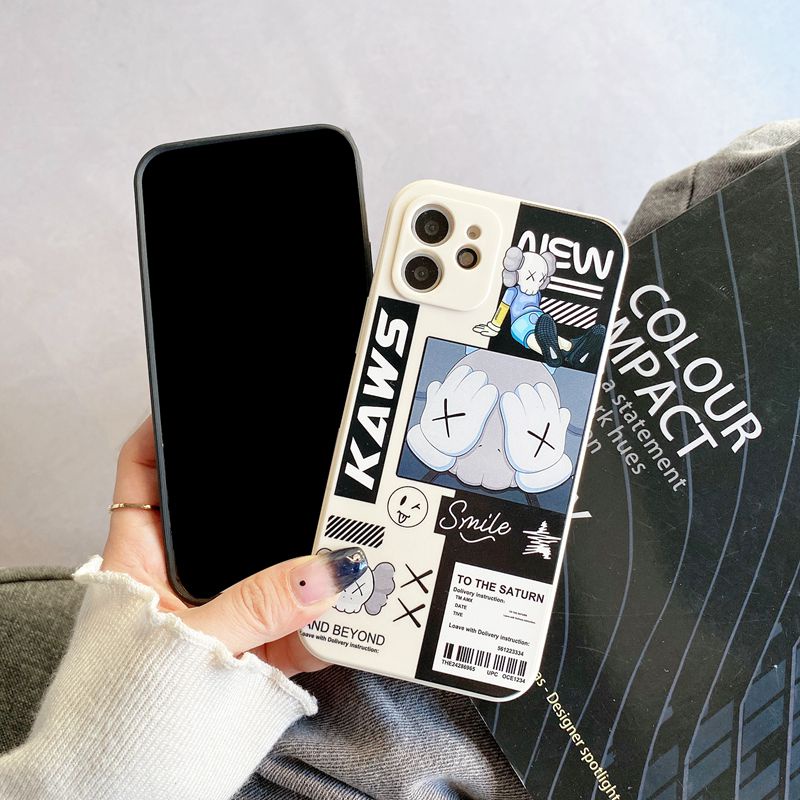 Cool Kaws Girl Soft Case iP iPhone 6 6S 7 8 + Plus X XS XR 11 12 13 Pro Max Casing Xiaomi Redmi 8 9 10 9A 9C 9T Note 7 11 Pro