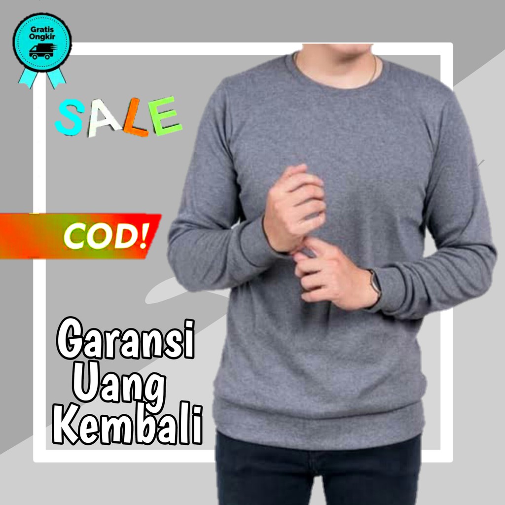 kaos polos pria kaos polos lengan panjang baju kaos pria lengan panjang baju kaos panjang pria KE111