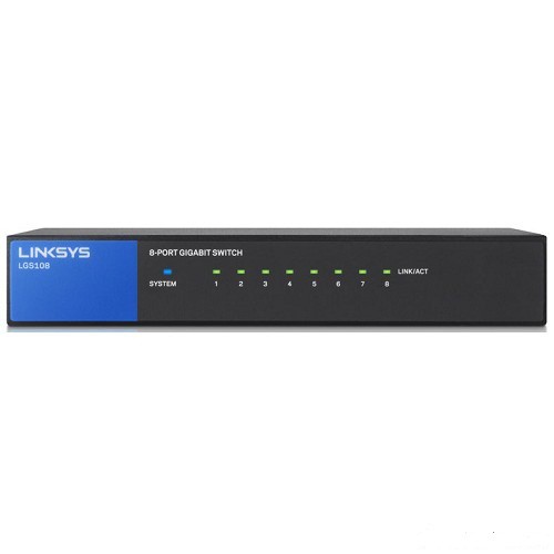 LINKSYS LGS108-AP : 8-Port Business Desktop Gigabit Unmanaged Metal Case Switch