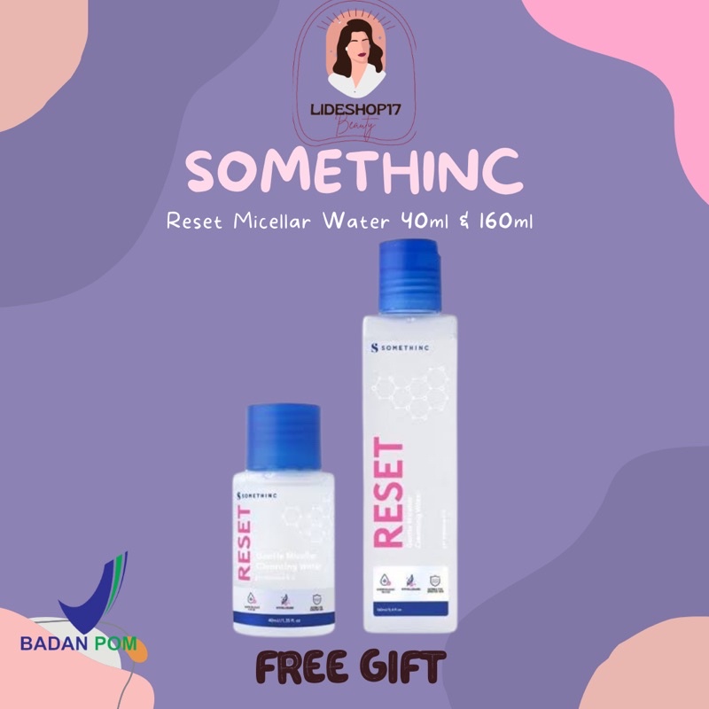 [READY] SOMETHINC Reset Gentle Micellar Cleansing Water 40/160ml