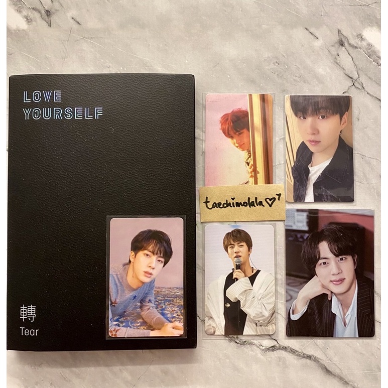 bts kim seokjin the wings tour wt in seoul official photocard & fullset tear o pc jin & love yoursel