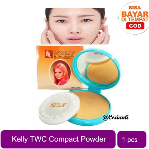 Kelly Beauty Powder Bedak Padat Kelly Kuning Langsat / Natural Kelly Compact Powder TWC