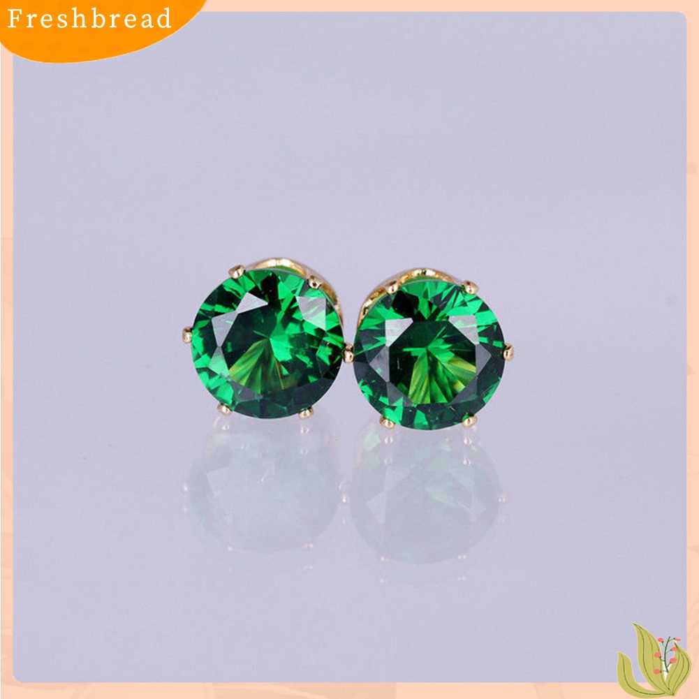 [Fresh] Anting Tusuk Zircon Cubic Zircon Cubic Elegan untuk Wanita / Hadiah Pernikahan/Earring