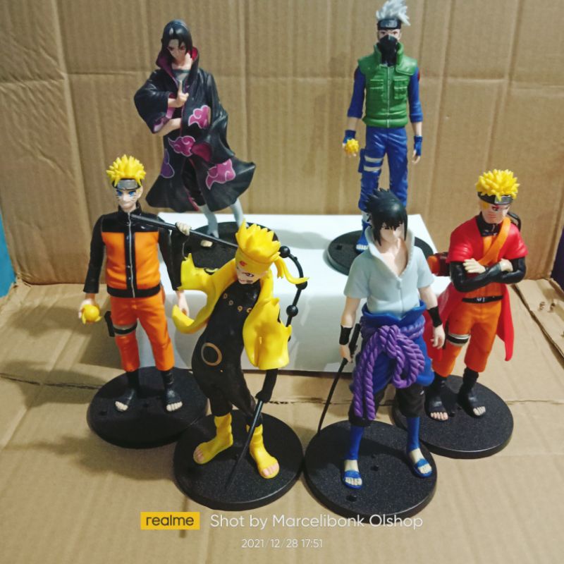 Action Figure Naruto Sasuke Itachi Uchiha Kakashi Sage Mode Rikudo Senin