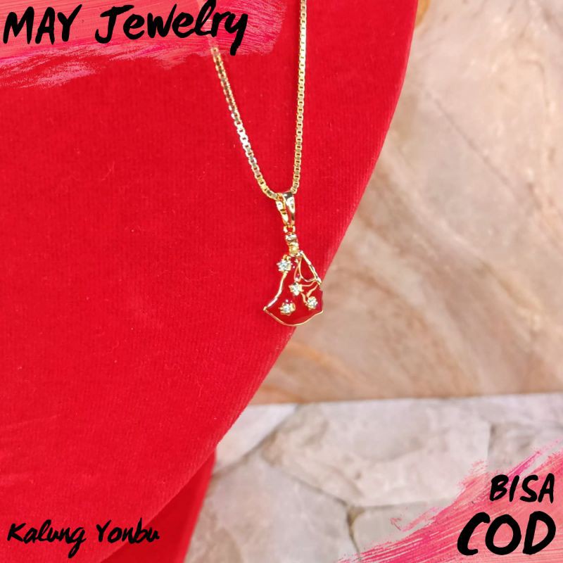 Kalung Anak Perempuan Titanium Lapis Emas Asli Xuping Anti Karat Fashion Anak Import Korea Bisa Cod