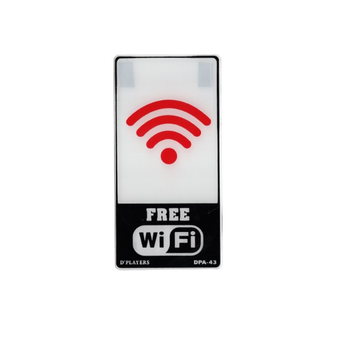 Sign Board Akrilik Free Wifi Dplayers DPA-43