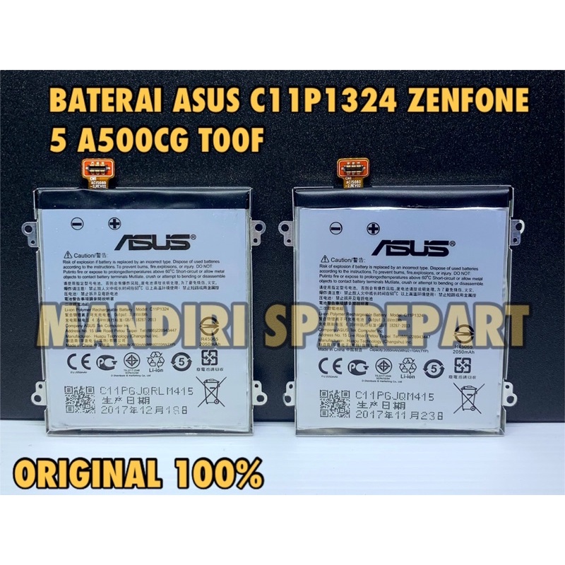 Batre Baterai Asus Zenfone 5 C11P1324 -A500CG -T00F Original Batre Asus zenfone 5