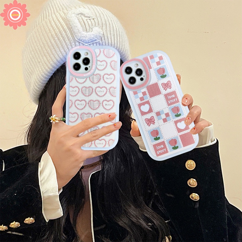 Casing Love Heart Phone Realme C53 C55 10 Pro Plus C30 GT 8i C25 C12 C25s C21 C15 5 5i 5S 6i C3 C20 8 8pro 7i C17 7 6 C35 C21Y C31 C21Y C25Y C11 2021 6s Mangkuk Lucu Sarung Shockproof