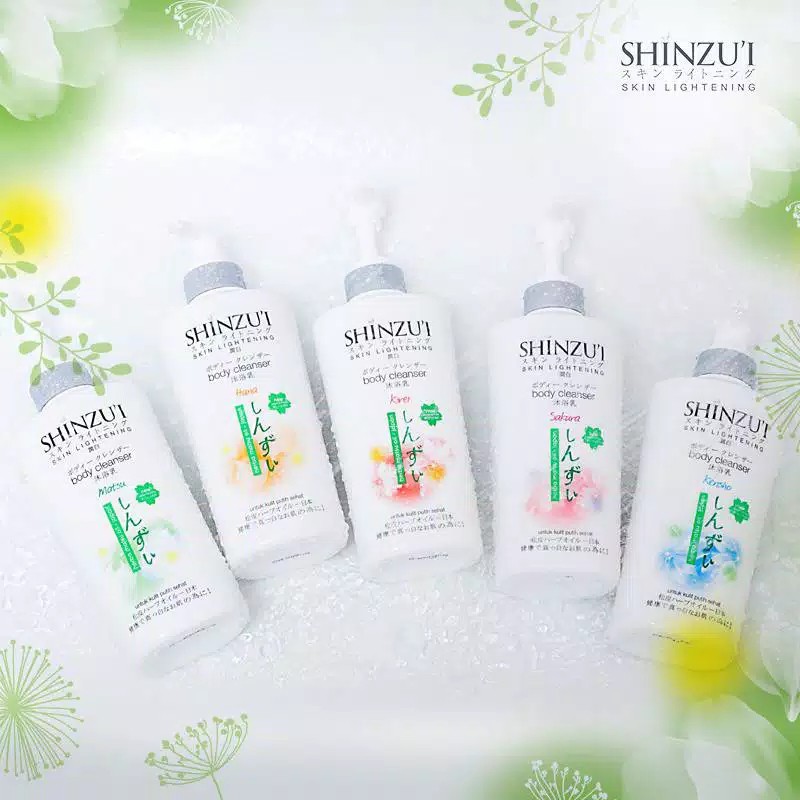 Shinzui Body Cleanser Pump 500ml Hana,Matsu,Sakura, Kirei, Kensho [ORIGINAL]