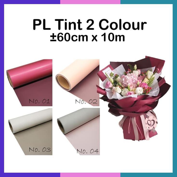 

Pl Tint 2 Colour Roll 60Cm X 10M Cellophane Kertas Bunga Rose