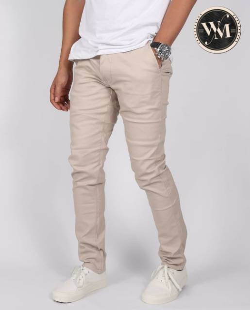 Celana Chino krem