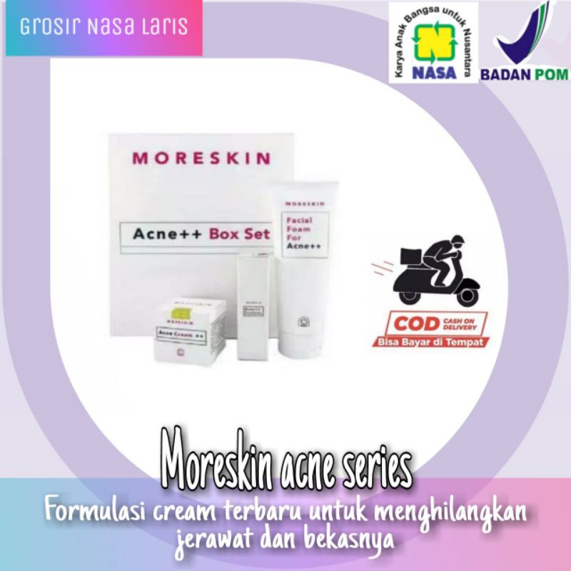 MORESKIN ACNE SERIES MORESKIN ANTI ACNE MORESKIN JERAWAT CREAM JERAWAT