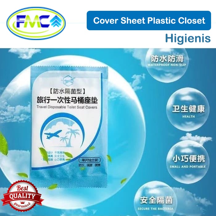 Alas Duduk Toilet Cover Plastik Tatakan Closet Travel Disposable Toilet Seat Covers Portable Travel Alas Kloset Murah Praktis