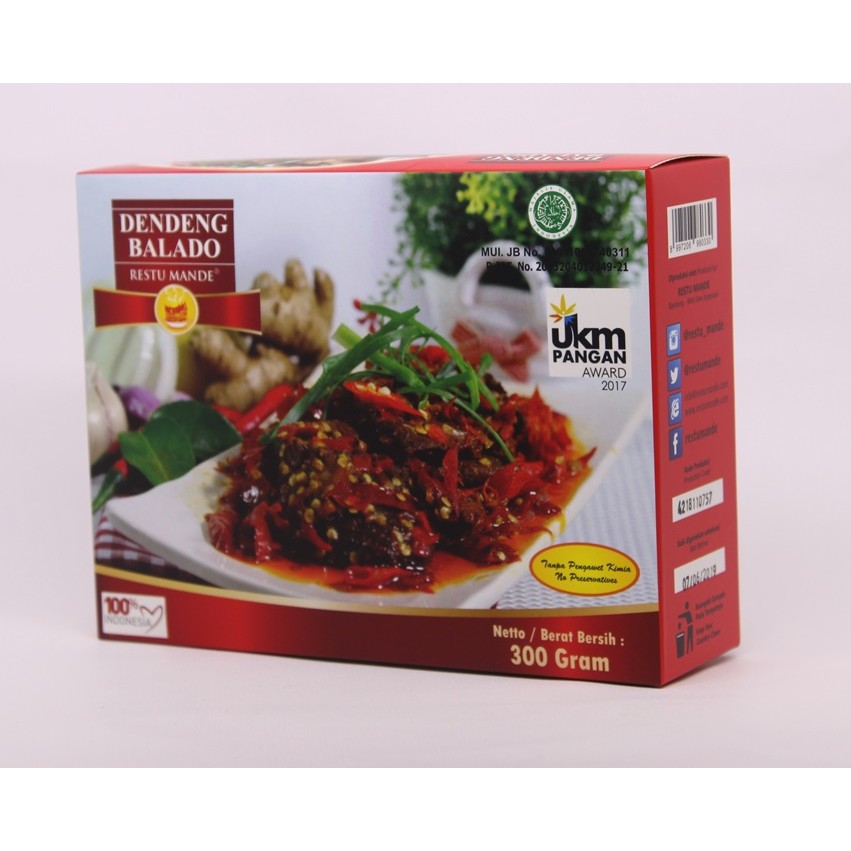 Dendeng Balado Halal - Masakan Padang - Daging Sapi Pilihan - Indonesia Food