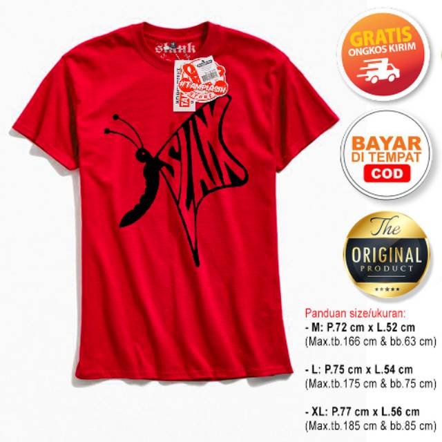 SLANK KUPU - LENGAN PENDEK - ORIGINAL MADE IN SLANKERS - BAJU SLANK - KAOS SLANK - SIMPEL  Q