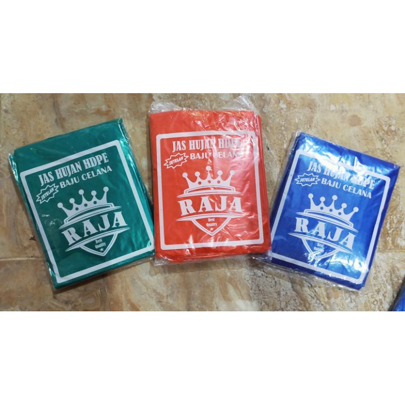 Mantel/Jas Plastik Baju Celana Allsize Merek Raja
