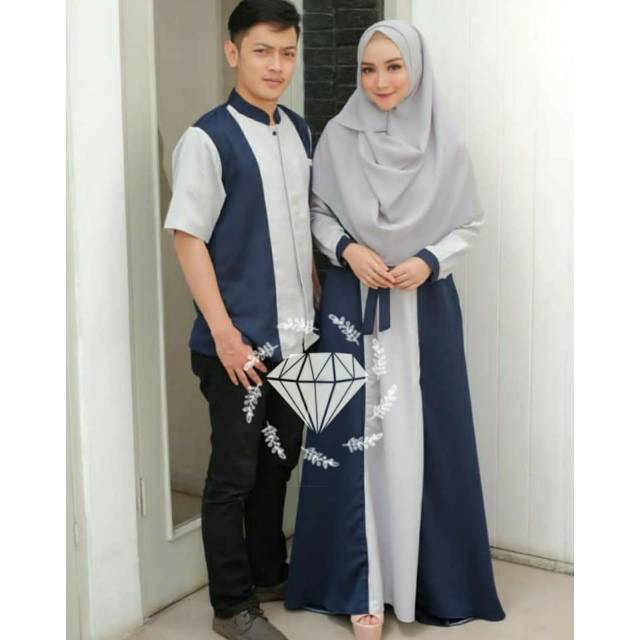 CP JASMINE COUPLE PASANGAN, GAMIS HIJAB MUSLIM, DRESS