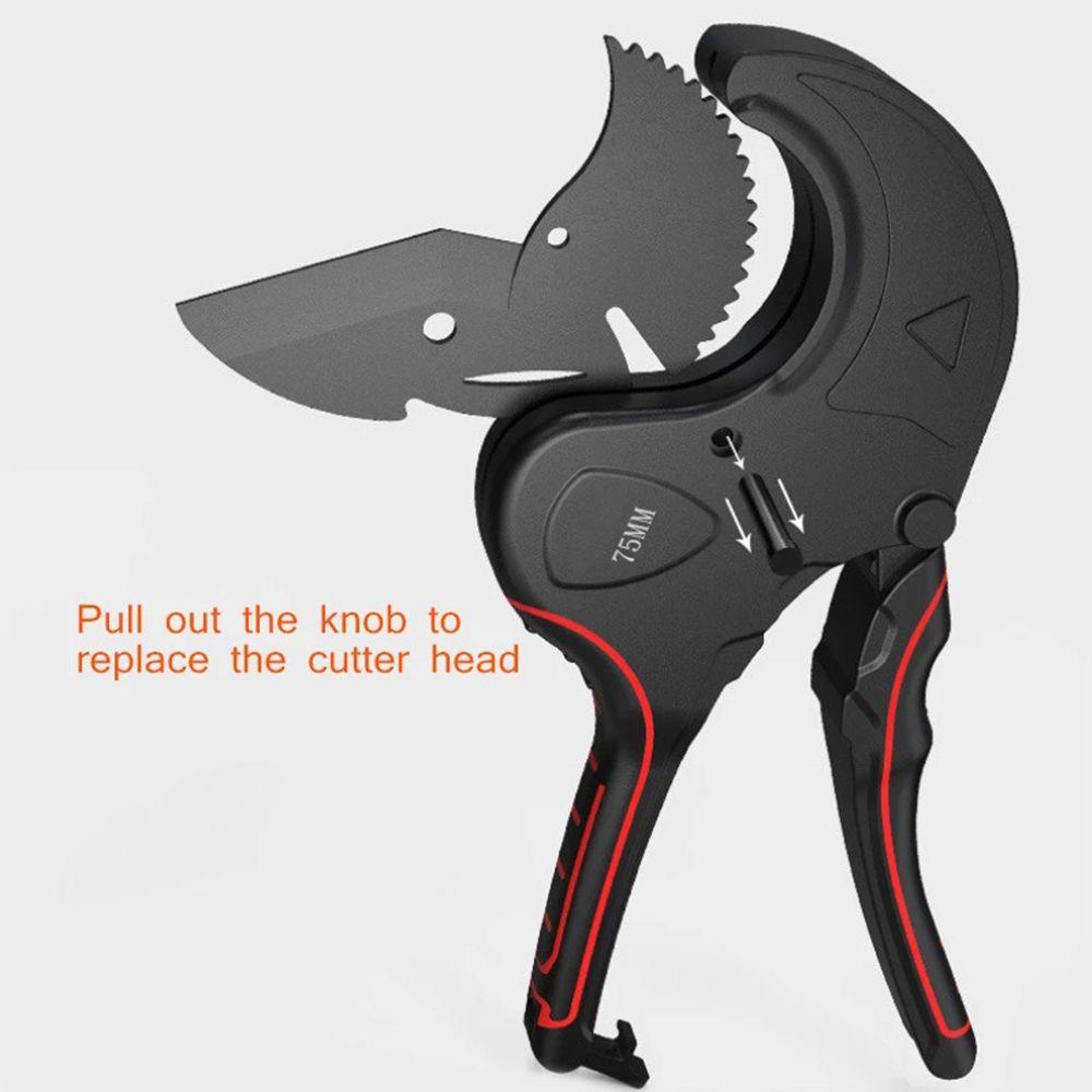 Populer Pemotong Pipa 32mm-75mm Profesional Paduan Aluminium Selang Cutting Ratchet Gunting Self-locking Hand Tools