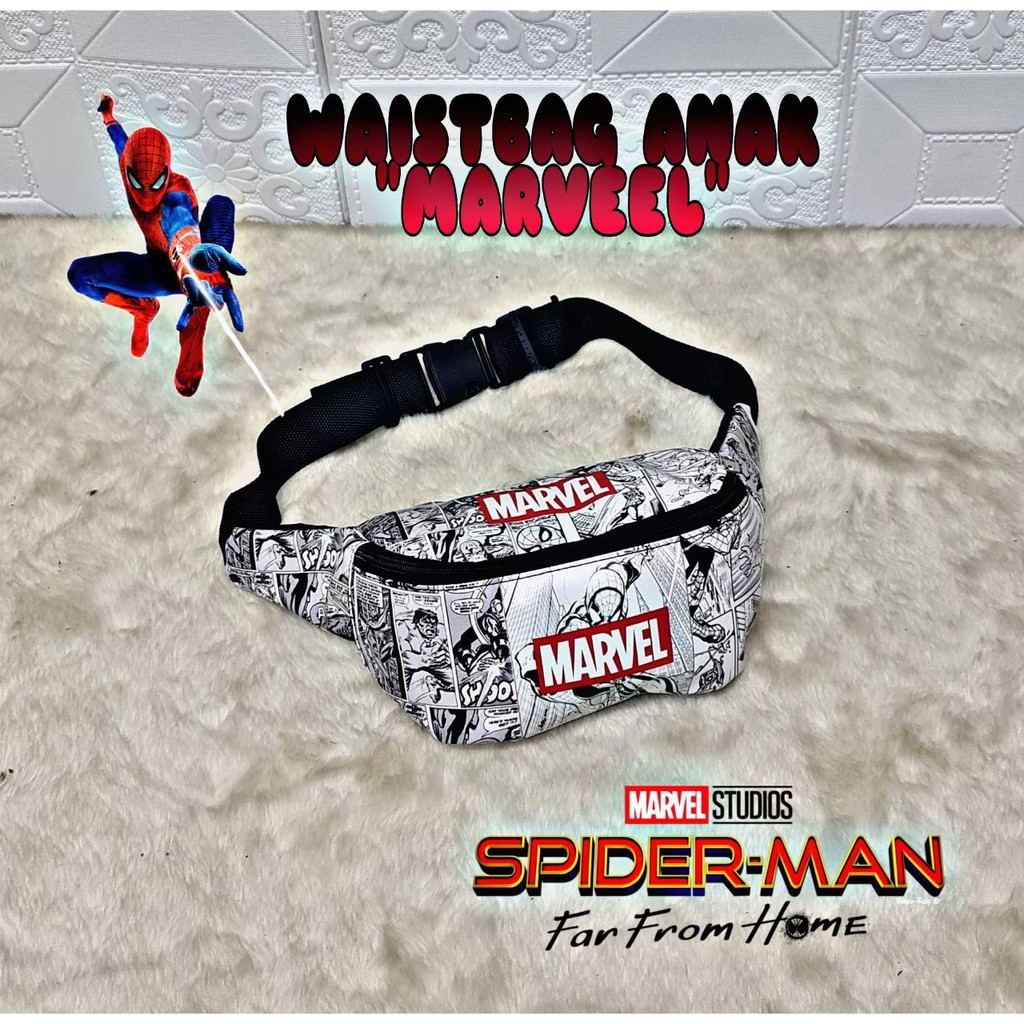 MURAH BANGET!!! Wesbag anak laki laki motif superhero model terbarlu/ Waistbag anak murah/tas anak